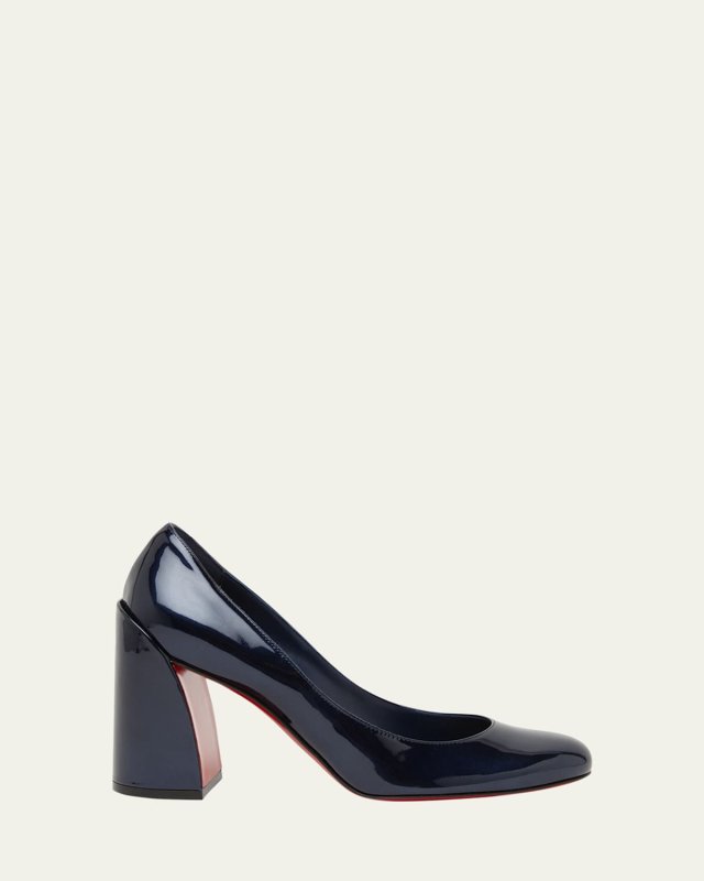 Miss Sabina Patent Red Sole Pumps